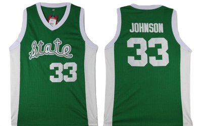 Men Michigan State Spartans NCAA #33 Magic Johnson Green Authentic Nike 1979 Classic Stitched College Basketball Jersey OQ32M57DM